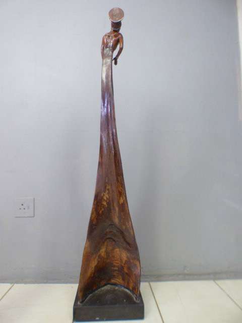 Two spectacular & beautifully hand carved original "Audrey Rudnick" Pod people. Spectacular!!!