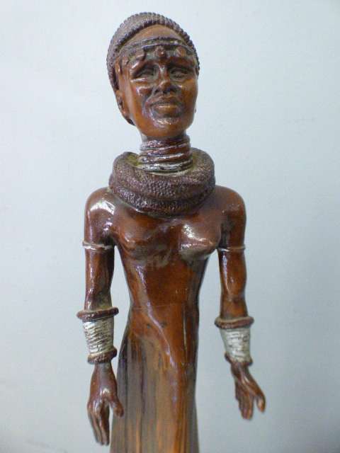 Two spectacular & beautifully hand carved original "Audrey Rudnick" Pod people. Spectacular!!!