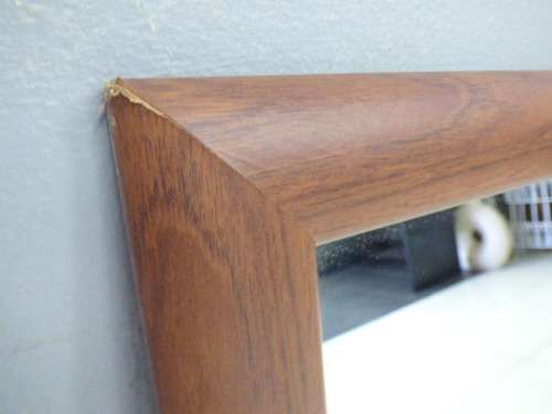 Lovely large framed wall mirror. Perfect in informal living areas, pub, lapa, patio. - RS17Sale