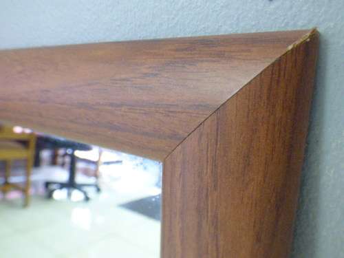 Lovely large framed wall mirror. Perfect in informal living areas, pub, lapa, patio. - RS17Sale