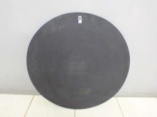 A beautiful LARGE round wall mirror with red glass mosaic border - Stunning!!! RS17M