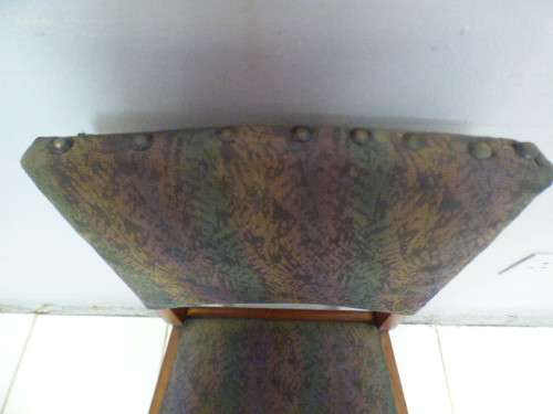 A lovely vintage upholstered Oak occasional chair, perfect in informal areas.