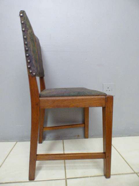 A lovely vintage upholstered Oak occasional chair, perfect in informal areas.