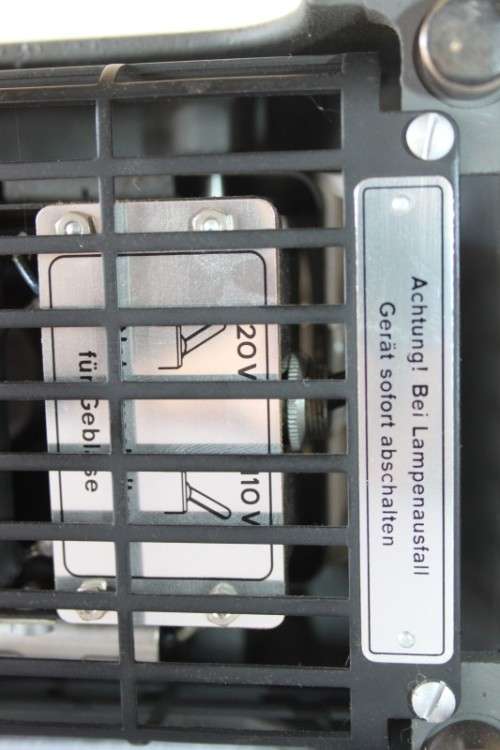 A vintage (c.1954) German made "Leitz Prado" slide & 35mm film strip viewer