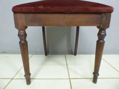 A wonderful vintage Hepplewhite revival occasional chair with an upholstered seat - RS17Sale