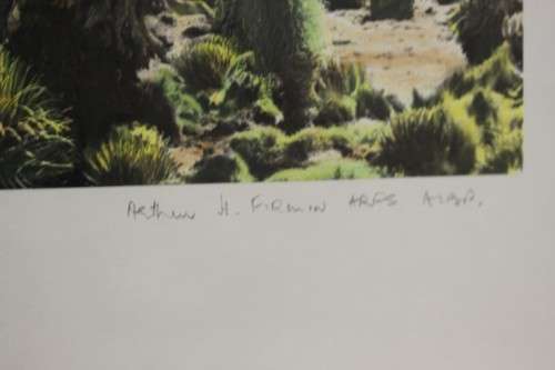 Fantastic framed colour photograph of Mt Kenya by Arthur H. Firmin who summited Batian Peak RS17Sale