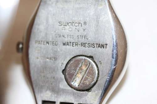 **RS17** A gents Swiss made Swatch "Irony" stainless steel wrist watch in complete working condition