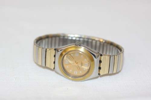 A beautiful Swiss made two-tone (Silver & gold) Swatch "Irony" ladies watch in working condition