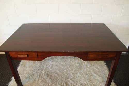 An amazing solid teak large desk with two drawers in great condition, perfect for home study/ office