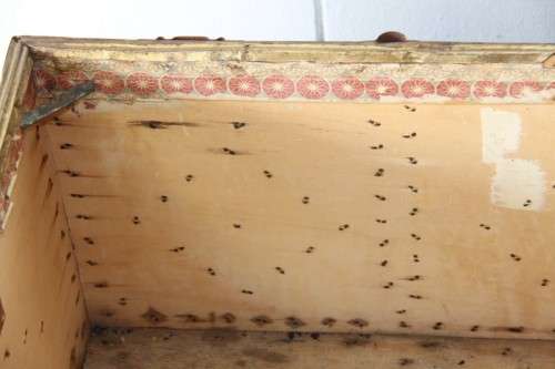 A wonderful large vintage travel/ storage trunk - ideal for extra storage in the house