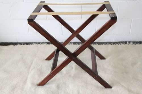 A gorgeous mahogany butlers tray w/ removable tray, perfect on the patio/pool area