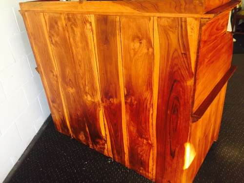 A stunning (large) Indonesian teak roll top writing bureau with loads of drawer space - WOW!