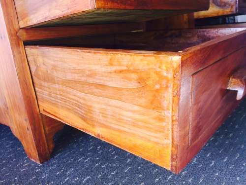 A stunning (large) Indonesian teak roll top writing bureau with loads of drawer space - WOW!