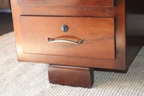 An awesome "curved front" office/ executive desk with ample drawers in great condition