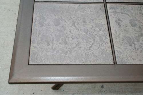 An awesome 6-seater "All-weather" wrought iron tiled top patio suite incl 6x large patio armchairs