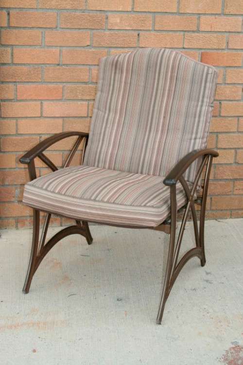 An awesome 6-seater "All-weather" wrought iron tiled top patio suite incl 6x large patio armchairs