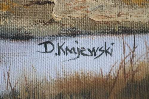 A wonderful large framed and signed oil on board painting of a magnificent elephant - stunning art!