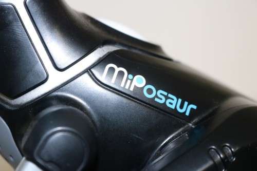 A WowWee MiPosaur intelligent robotic creature that interacts with its invironment