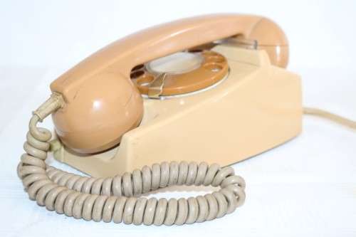 A fabulous vintage bakelite rotary dial telephone - stunning as a vintage display piece!