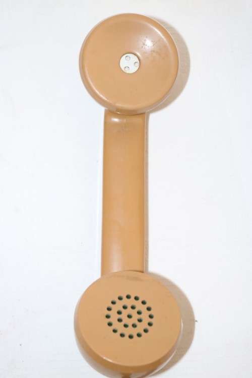 A fabulous vintage bakelite rotary dial telephone - stunning as a vintage display piece!