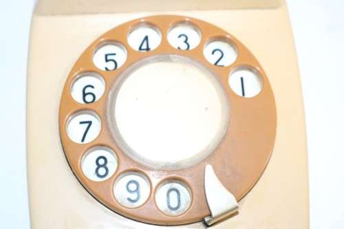 A fabulous vintage bakelite rotary dial telephone - stunning as a vintage display piece!