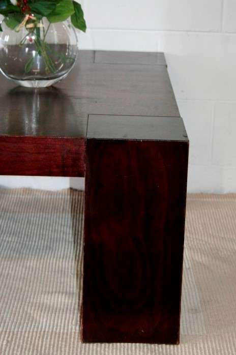Awesome & substantial square wooden centre/ occasional table w/ clean uncomplicated lines