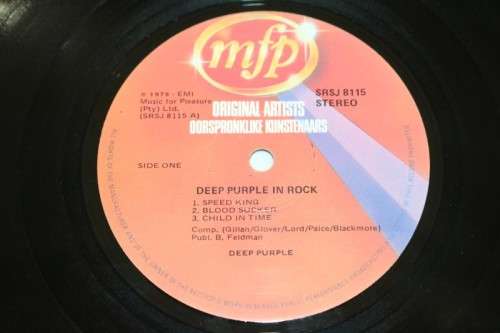 An original Deep Purple "In Rock" (1970) vinyl LP in great condition - RS17Sale