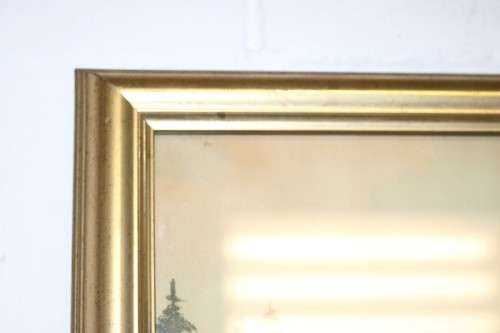 Wonderful large W. Merz painting print of an amazing landscape - perfect for a big wall - RS17Sale