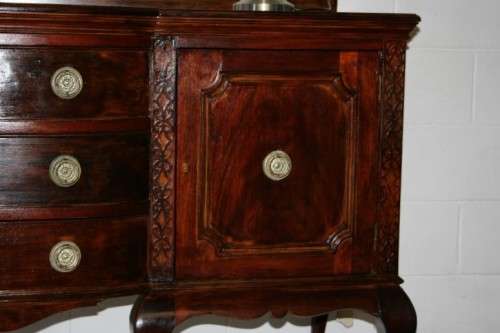 Stunning large vintage buffet/ server w/ three large drawers & ample storage space for dinnerware