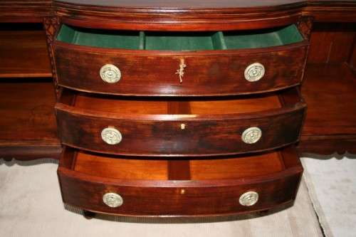 Stunning large vintage buffet/ server w/ three large drawers & ample storage space for dinnerware