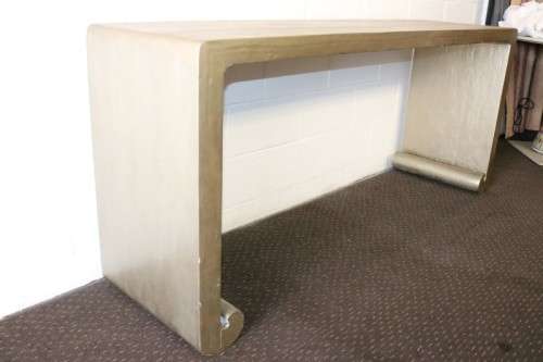 Magnificent XL modern styled solid wooden console/ hallway table w/ a gold paint technique - AAA