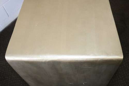 Magnificent XL modern styled solid wooden console/ hallway table w/ a gold paint technique - AAA