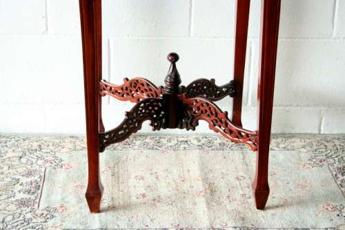 An incredible antique Oriental "Chippendale" George III hand carved mahogany "Silver Table"