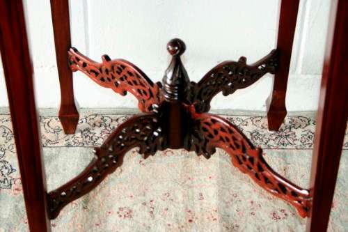 An incredible antique Oriental "Chippendale" George III hand carved mahogany "Silver Table"