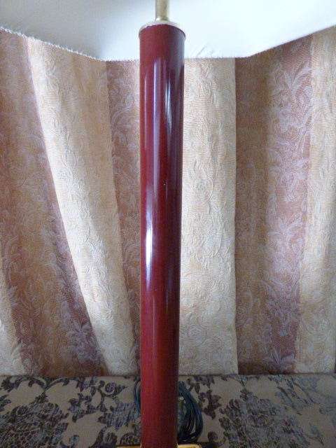 Magnificent tall table lamps with gorgeous lampshades and brass bases; Stunning in all living areas!