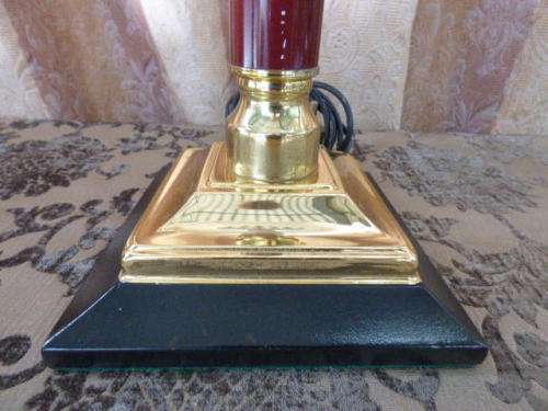 Magnificent tall table lamps with gorgeous lampshades and brass bases; Stunning in all living areas!