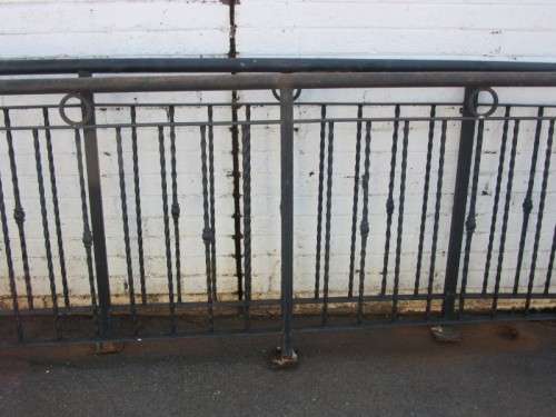 A superb 'job lot' of top-quality solid wrought iron balustrade sections (40 meters) RS17Sale
