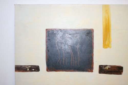 A stunning signed M. Johann box-framed oil on canvas abstract painting; lovely art - RS17AB RS17Sale