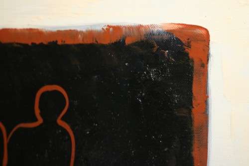 A stunning signed M. Johann box-framed oil on canvas abstract painting; lovely art - RS17AB RS17Sale