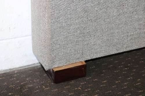 A stunning modern (lower) Grey Queen-size bed headboard in a durable quality fabric!RS17Bed