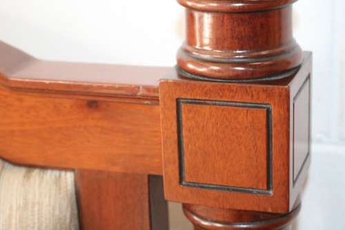 A luxurious solid Teak four-poster KING SIZE canopy bed w/ mattress in amazing condition!!RS17Bed