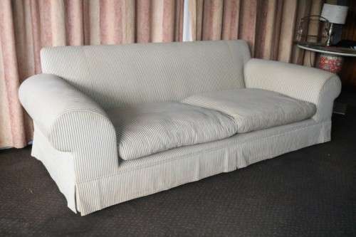 2x top quality XL Coricraft (2,5m long) fabric sofa couches in excellent condition - price/couch