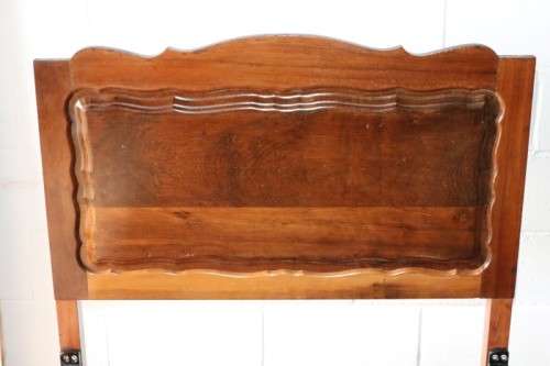 Two Imbuia ball and claw single beds  headboards, footboards - great for a shared bedroom.RS17Bed