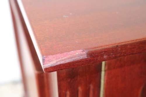 Stunning Mahogany mini bar cabinet with a shelf inside - perfect for a guest bedroom! RS17Bed