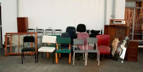 "Job Lot" Assorted furniture incl. a cabinet, sash window & more perfect for restoration; RS17Sale