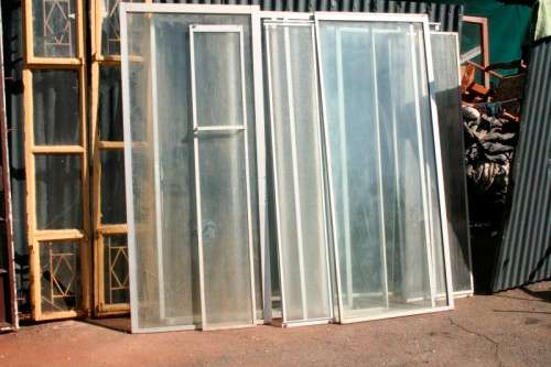 A fantastic "Job Lot" of assorted doors, security gates & windows; perfect for restoration; RS17Sale