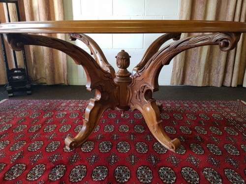PRICE REDUCED! Antique Victorian Walnut dining room suite w exquisitely carved detailing - STUNNING