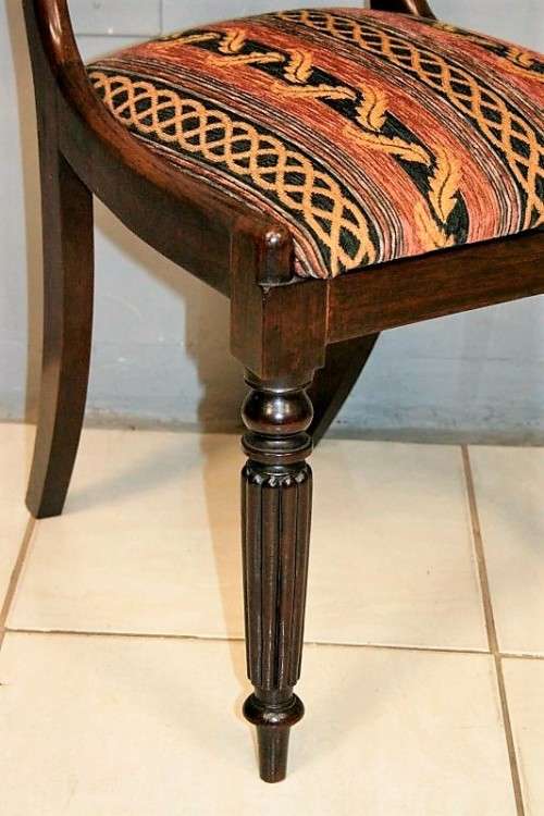 Awesome solid teak occasional chair w/ a beautiful upholstered seat in awesome condition - RS17Sale