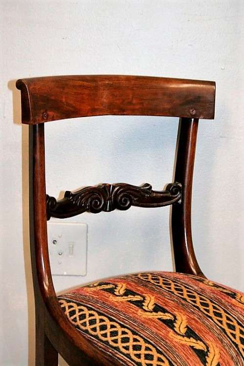 Awesome solid teak occasional chair w/ a beautiful upholstered seat in awesome condition - RS17Sale