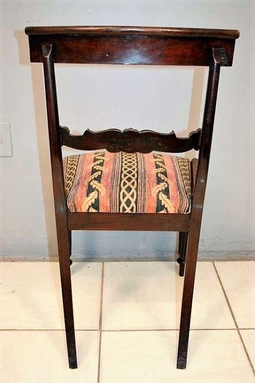 Awesome solid teak occasional chair w/ a beautiful upholstered seat in awesome condition - RS17Sale